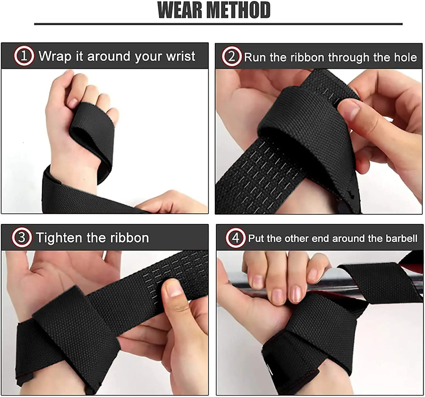 Weightlifting Straps (Anti-Slip)