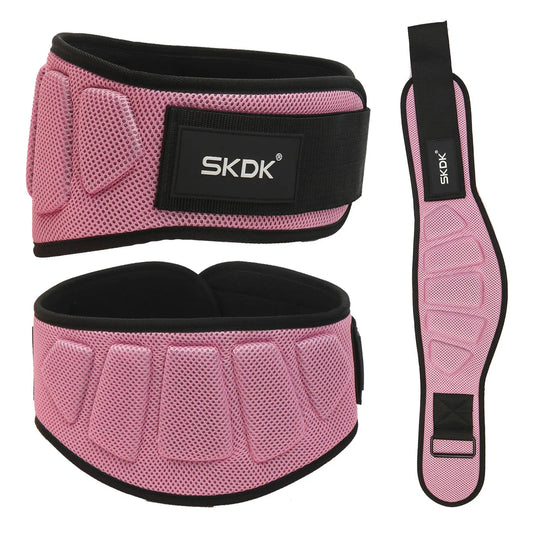 Pink Padded Back Support Belt