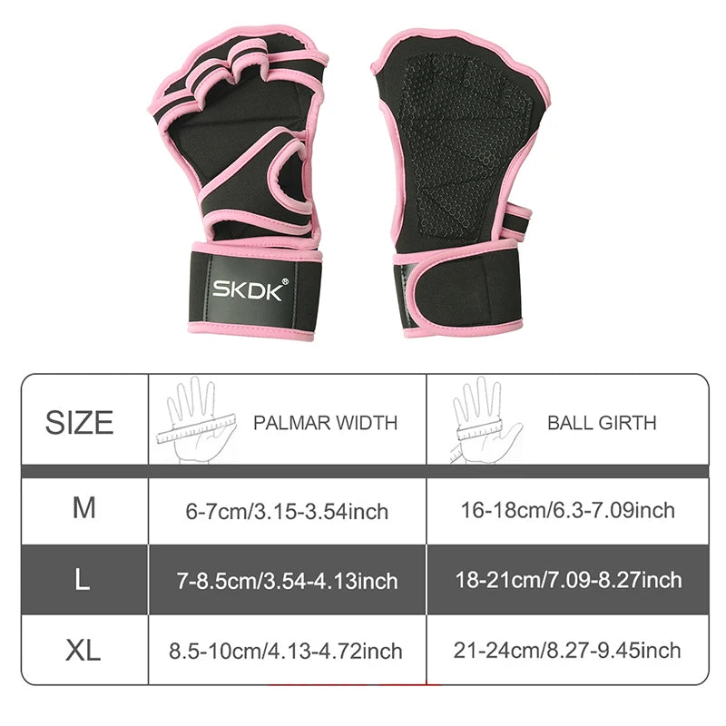 Workout Gloves With Wrist Wraps